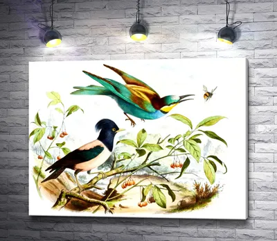 Птица живопись,Птица на дереве картина маслом, воробей на ветке картина,  птица в подарок №1072947 - купить в Украине на Crafta.ua
