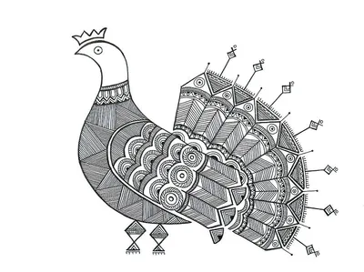 Пава - птица на стане каргопольской женской рубахи | Выкройки, Поделки,  Полотенца