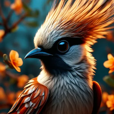 Большая птица с хохолком на голове - красивые фото