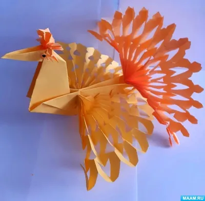 Как сделать птицу счастья из бумаги - YouTube