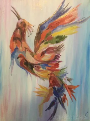 Гротеск и фантастическая птица Симург — картины азербайджанской художницы  (ФОТО)