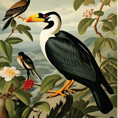американский белый пеликан из фильма \"птицы америки\". цифровое расширение с  помощью Rawpixel Иллюстрация штока - иллюстрации насчитывающей крыла,  старо: 220380894