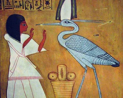 Священное животное Древнего Египта, летящий сокол Векторное изображение  ©klyaksun 427803920