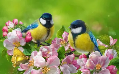 Катёга, цветы и птицы, «картины цветов и птиц» – жанр живописи, предметом  которого являются цветы и птицы.