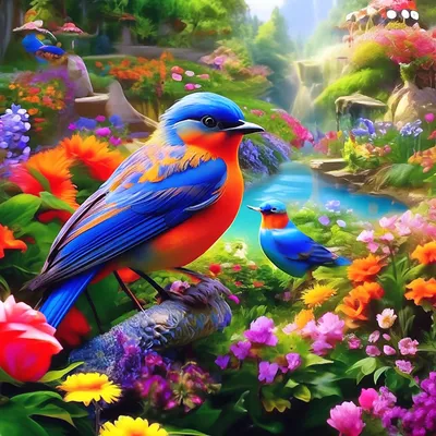 Роспись цветов и птиц PNG , китайский стиль, древний ветер, Китайская  живопись цветы и птицы PNG картинки и пнг PSD рисунок для бесплатной  загрузки