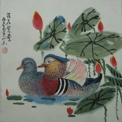 Рисунки из китайского альбома. Птицы