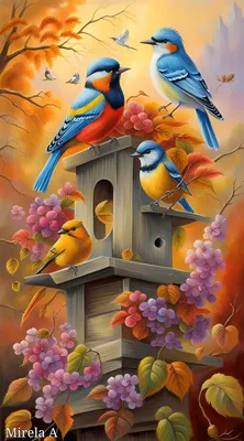 Картинки осенние птицы (70 фото) » Картинки и статусы про окружающий мир  вокруг