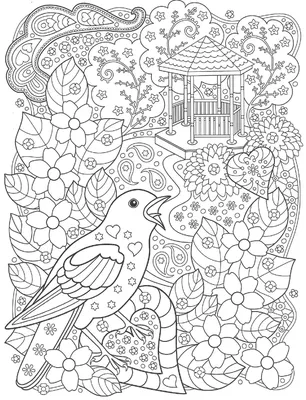 Фотообои Райские птицы в цветущем саду | Купить в Москве, низкие цены,  интернет-магазин Artpolygraf