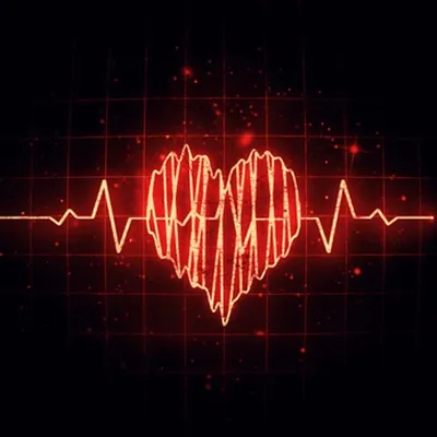 Пульс Сердца Красно Белые Цвета Сердцебиение Одинокое Кардиограмма  Прекрасное Здравоохранение Векторное изображение ©IhorBiliavskyi 357766392