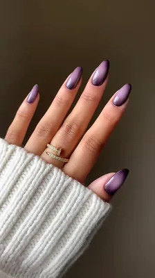 13 Dark Purple Nail Ideas For an Unexpected Cold-Weather Mani