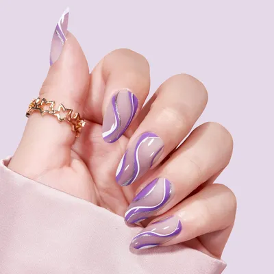 Madam Glam Purple Winter Nails - How To