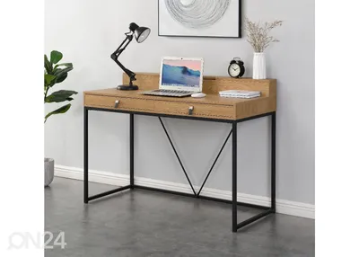 Рабочий стол со встроенным стеллажом HOF420 Белый/Капучино — купить по цене  26 277 ₽ в интернет-магазине мебели Roomika