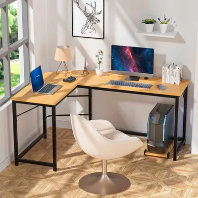 Угловой рабочий стол компьютерный с этажеркой надстройкой для подростка,  офиса Тиса-5 ТМ Тиса Мебель (ID#1565220384), цена: 7951 ₴, купить на Prom.ua