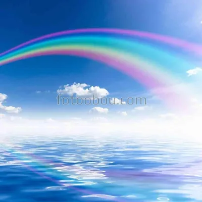 Славная радуга над морем стоковое изображение. изображение насчитывающей  песок - 61425275