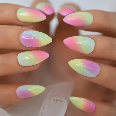 Rainbow Nails (Sponge Gradient) - YouTube