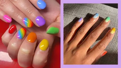 Rainbow Layered Nail Art 🌈🌈 - JACKIEMONTT