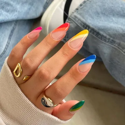 Rainbow nails for pride month! : r/simplynailogical