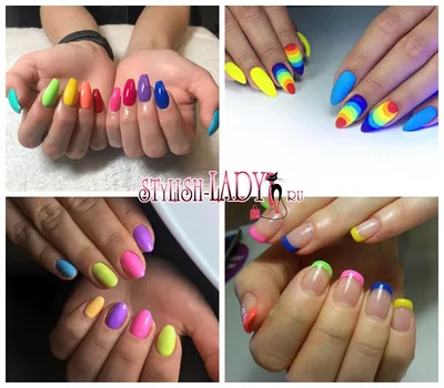 Copycat Claws: Glitter Rainbow Nails