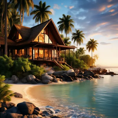 Отдых в раю на тропическом пляже стоковое фото ©kaliostro 82633228