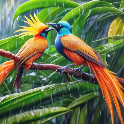 Чешуйчатая райская птица • Надежда Потапова • Научная картинка дня на  «Элементах» • Орнитология