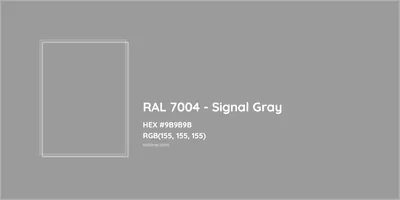 RAL 7004 vs 7035 | RAL colour chart UK