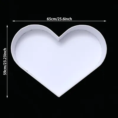 Рамка из пенопласта в форме сердца 15см | HobbySet
