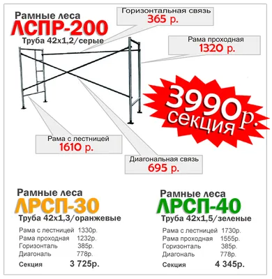 ЛРСП-30 - Строительные леса