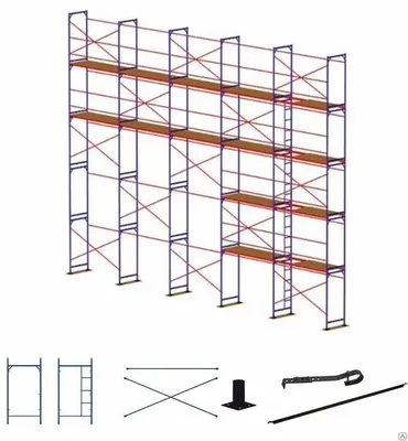 Леса строительные рамные ЛРСП-300: купить в Минске в интернет-магазине,  цена, доставка по РБ