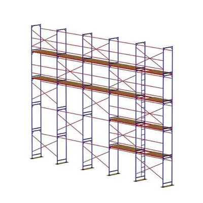 Леса строительные рамные. Секция ЛРСП 40 с лестницей, цена в Москве от  компании Промышленник-М