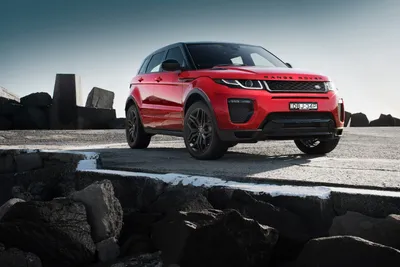 Обои для рабочего стола Land Rover Evoque красные 4096x2732