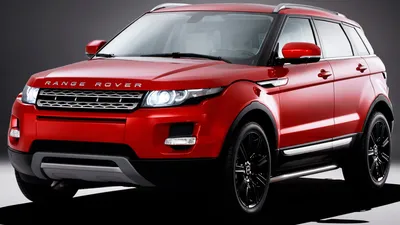 Фотография 2011 Range Rover Evoque Prestige красных машина Побережье