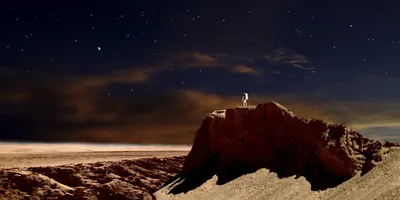 Рассвет на Марсе, гора Элизий. | Пикабу