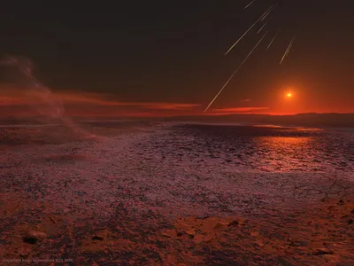 Кот Шрёдингера - Рассвет на Марсе, - снимок марсохода Perseverance,  обработанный сотрудником NASA Симеоном Шмаусом – так выглядит марсианский  рассвет, не скрытый постоянными пылевыми бурями и не измененный  светофильтрами камер. Облака на