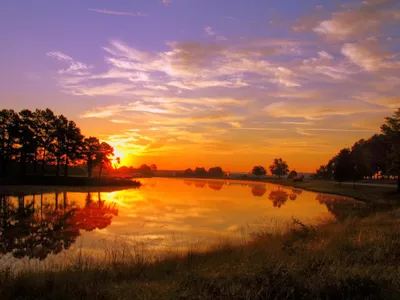 Фото солнца Природа Небо Пейзаж Рассветы и закаты Реки