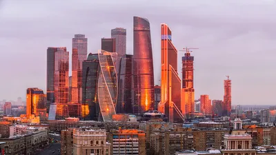Рассвет в Москва-Сити.. Фотограф Дегтярев Юрий