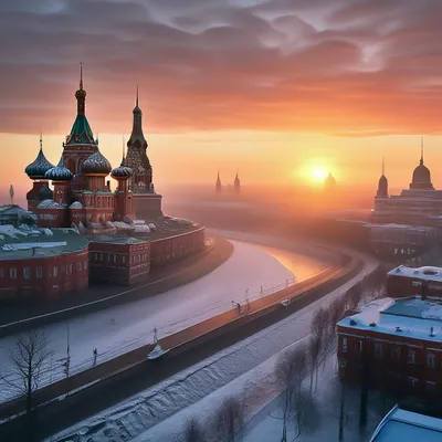 Москва | Фотографии | №38.291 (Рассвет у стен Кремля)
