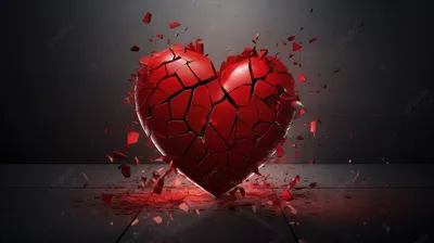 Человек держит в руках разбитое сердце. Отказ в красном центре разрывая  связь Стоковое Фото - изображение насчитывающей тоскливость, потеря:  182674256