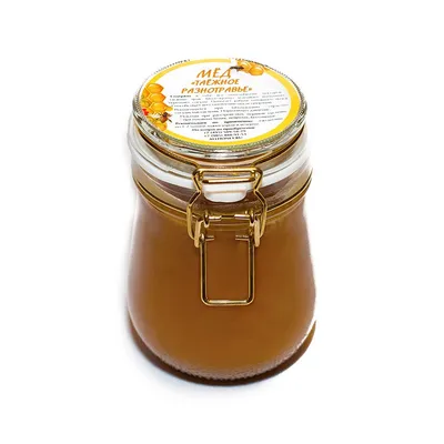 Мед натуральный Степное разнотравье стекло 370 гр
