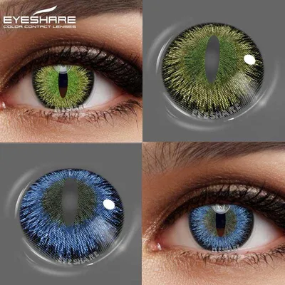 Купить Цветные контактные линзы для косплея Eyeshare для глаз, глаза  животных, динозавров, цветные линзы для глаз, кошачий глаз на Хэллоуин, 1  пара, 14,5 мм | Joom