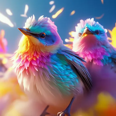 12 шт., декоративные Разноцветные птицы-перья, привязанные к ветке дерева |  AliExpress