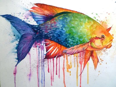 Картина на полотне Разноцветные морские рыбки № s08470 в ART-holst.com.ua