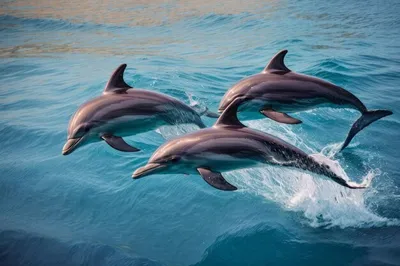 Дельфины - самые крупные и необычные представители китообразных» — создано  в Шедевруме