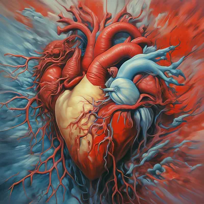 Трещина разрыв сердца на две …» — создано в Шедевруме