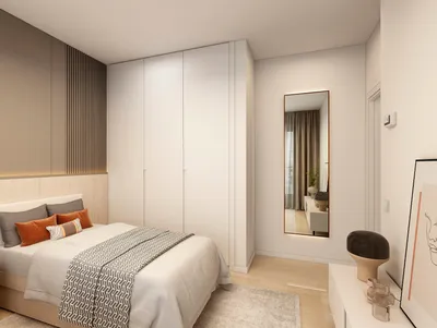 Дизайн спальни в хрущевке: 40 фото, идеи интерьеров, современные тренды |  Hoff