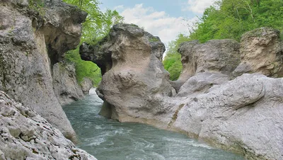 Водопад на реке Белая | Достопримечательности Архыза | Туры в горы Кавказа