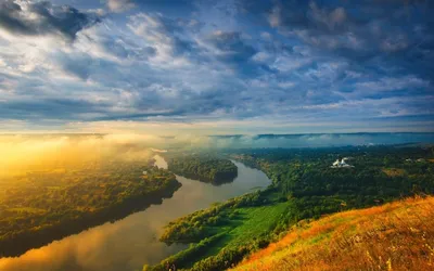 Закат на берегу реки Днестр. Р. Молдова | Пикабу