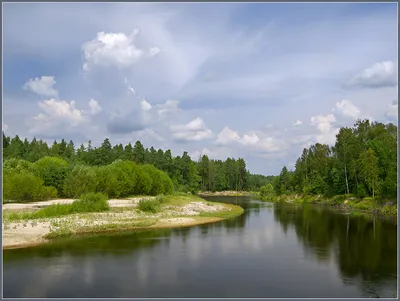 Река Керженец Нижегородской области, Россия Стоковое Изображение -  изображение насчитывающей трутень, река: 156777923