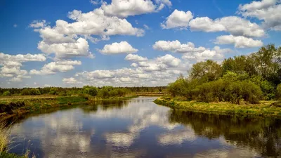 Фото: река Клязьма в Павловском Посаде (Московская область). Фотограф  Руслан Хакимов. Пейзаж. Фотосайт Расфокус.ру