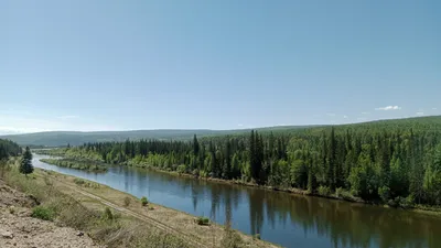 На фотографии - река Лена в Якутии с высоты птичьего полета | Пикабу