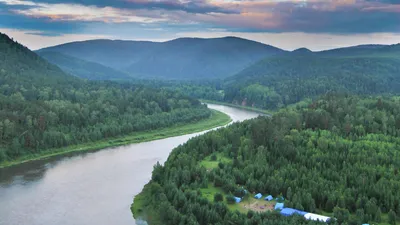 Манская петля или \"перекоп\" - красивейшее место на реке Мана в Красноярском  крае Фото: instagram gelyaangelina – Это Сибирь!